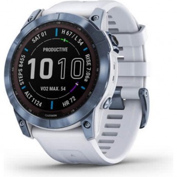 Часы GARMIN FENIX 7X SAPPHIRE SOLAR MINERAL BLUE DLC TITANIUM WITH WHITESTONE BAND Часы GARMIN FENIX 7X SAPPHIRE SOLAR MINERAL BLUE DLC TITANIUM WITH WHITESTONE BAND
