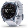 Часы GARMIN FENIX 7X SAPPHIRE SOLAR MINERAL BLUE DLC TITANIUM WITH WHITESTONE BAND 11152