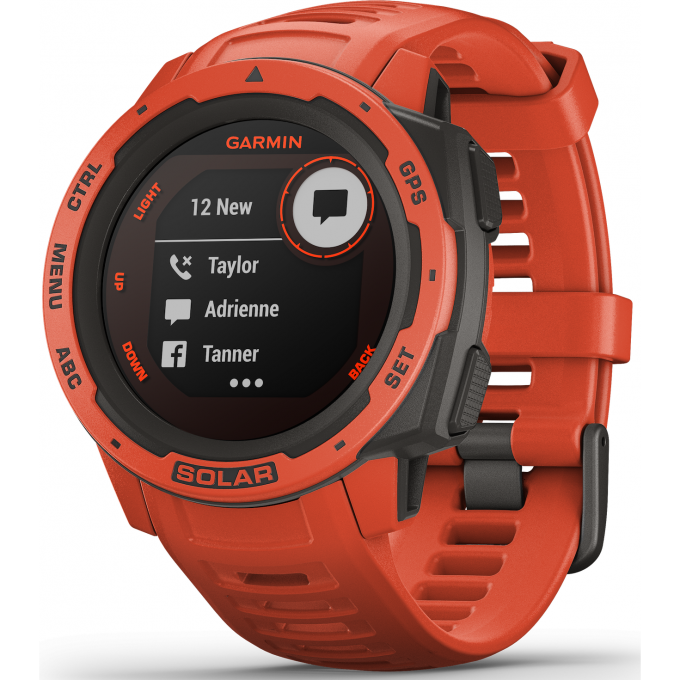 Часы GARMIN INSTINCT SOLAR FLAME RED 010-02293-20