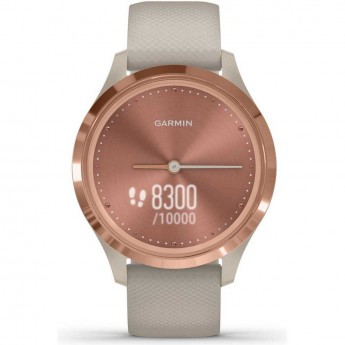 Часы GARMIN VIVOMOVE 3S розовое золото с песочным ремешком