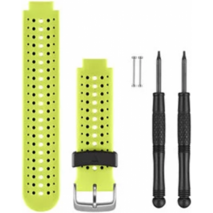Ремешок сменный для GARMIN FORERUNNER 230/235/630 (желтый/черный) 010-11251-83