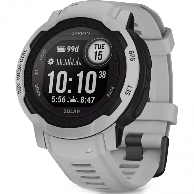 Смарт-часы GARMIN INSTINCT 2 SOLAR дымчастые серые 010-02627-01