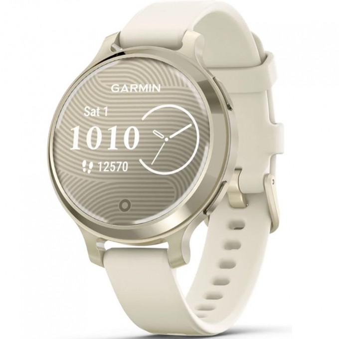 Смарт-часы GARMIN LILY 2 ACTIVE лунное золото с силиконовым ремешком цвета слоновая кость 010-02891-50