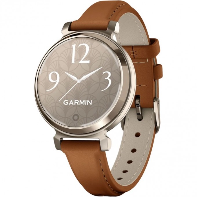 Смарт-часы GARMIN LILY 2 CLASSIC CREAM GOLD WITH TAN LEATHER BAND 010-02839-02