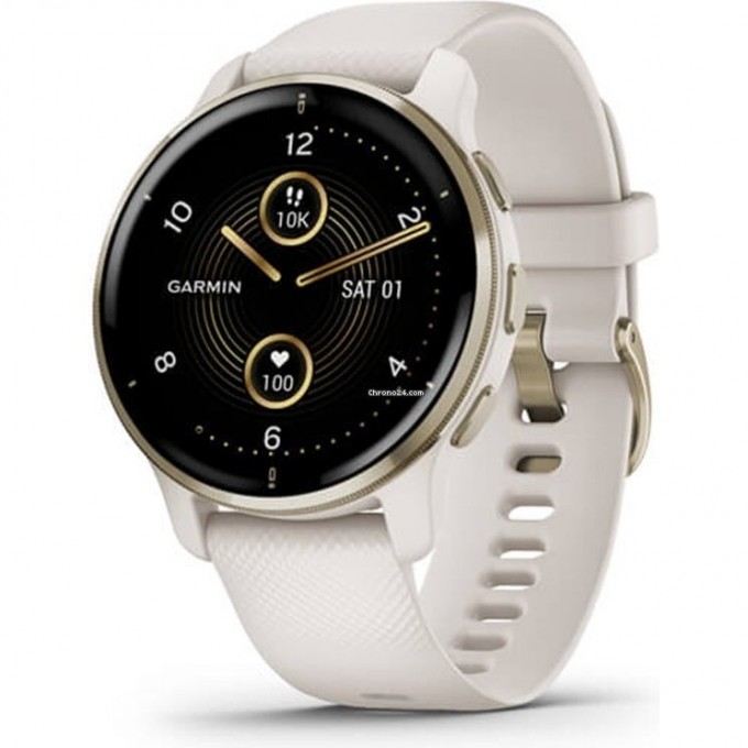 Спортивные смарт-часы GARMIN VENU 2 PLUS, 43 мм, белый 010-02496-12
